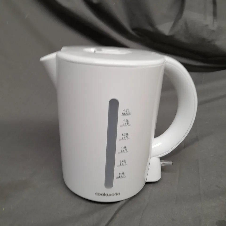 COOKWORKS WHITE 1.7L KETTLE