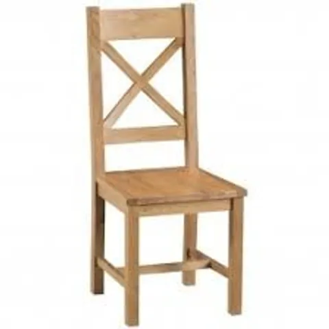 BOXED HOMES DIRECT 365 BOISE SET OF 2 CROSS BACK DINING CHAIRS 
