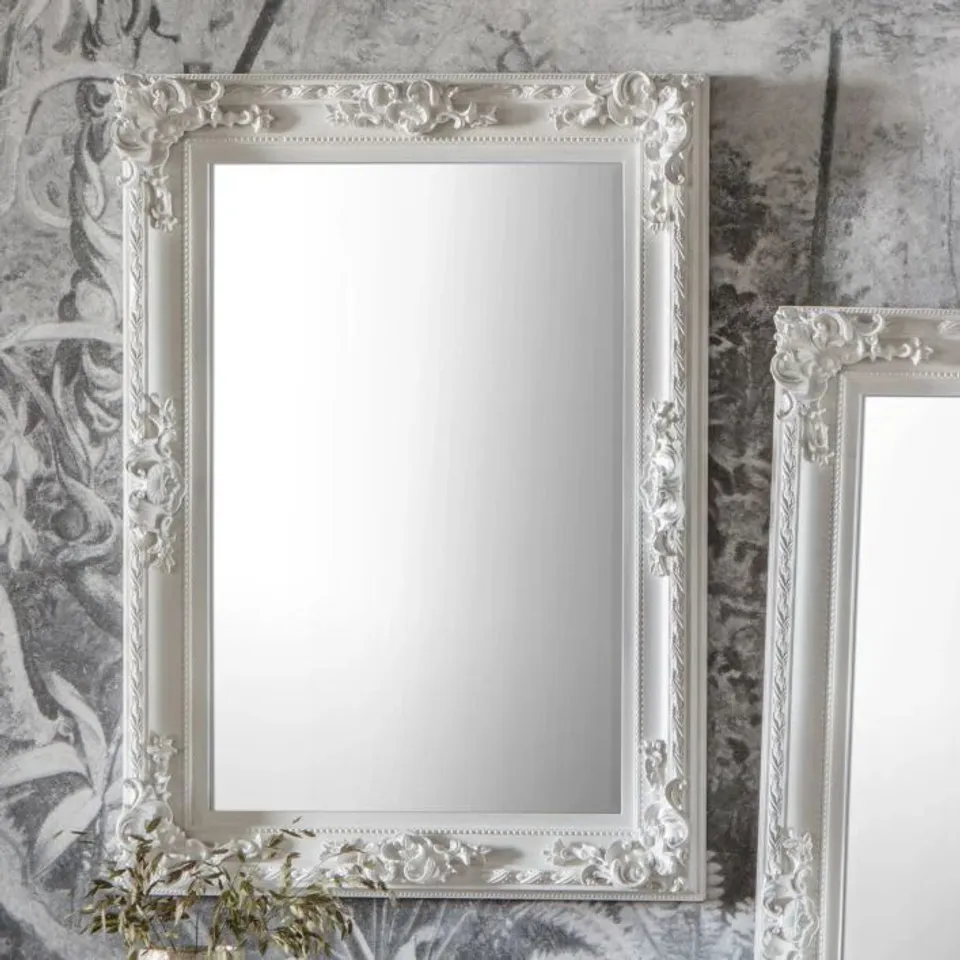 BOXED ALTORI RECTANGLE MIRROR WHITE 1145X830MM