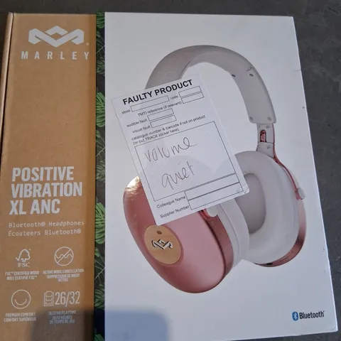 BOXED HOUSE OF MARLEY POSITIVE VIBRATION XL ANC BLUETOOTH HEADPHONES EM-JH151-CP