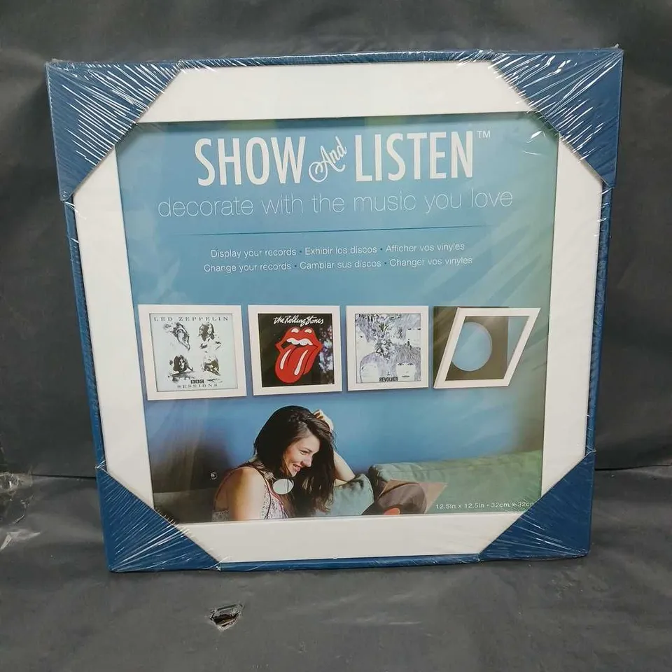 SEALED SHOW & LISTEN VINYL DISPLAY FRAME 