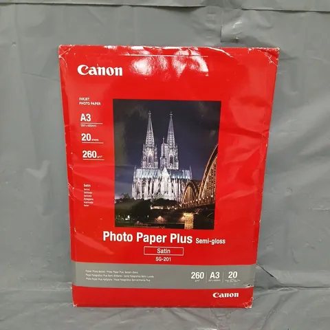 CANON PHOTO PAPER PLUS SEMI-GLOSS SATIN A3