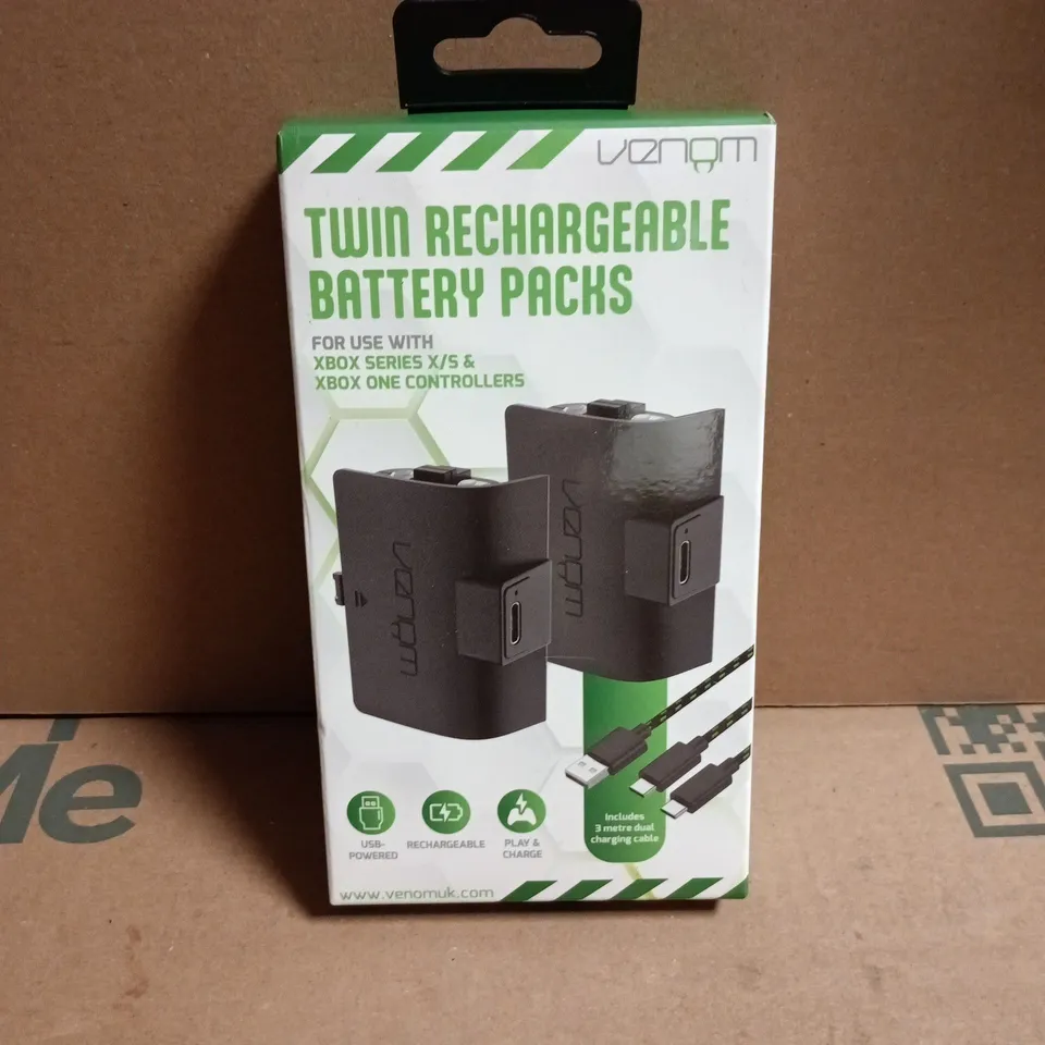 SEALED VENOM TWIN RECHARGABLE BATTERY PACK FOR USE WITH XBOX SERIE X AND ONE