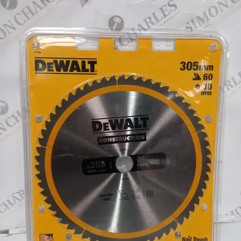 DEWALT CONSTRUCTION CIRCULAR SAW BLADE 305 X 30MM X 60T
