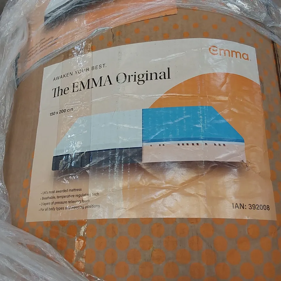 BOXED THE EMMA ORIGINAL KING SIZE MEMORY FOAM MATTRESS 