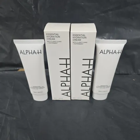 2 X BOXED ALPHAH ESSENTIAL HYDRATION CREAM - 50ML