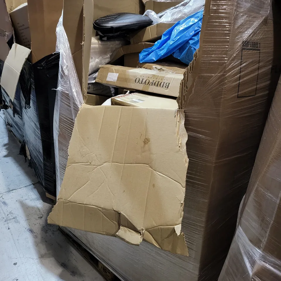 PALLET OF A SIGNIFICANT QUANTITY OF ASSORTED ITEMS TO INCLUDE USAGEAR CONSOLE TRAVEL CASE FOR PS5, INSIDE OUT SAND WATER TABLE, HEATED BLANKET, UBOTIE MOUSE AND KEYBOARD COMBO, ETC