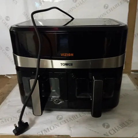 TOWER T17100 VORTX VIZION 9L DUAL BASKET AIR FRYER