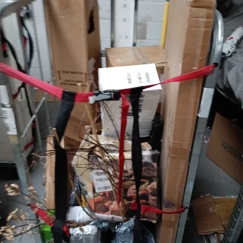 CAGE OF ASSORTED HOMEWARE ITEMS TOINCLUE PLANTS, SLOWCOOKER AND KETTLE - COLLECTION ONLY 