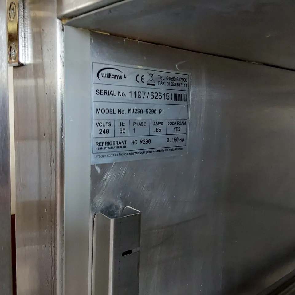 WILLIAMS MJ2SA DOUBLE DOOR COMMERCIAL MEAT CHILLER