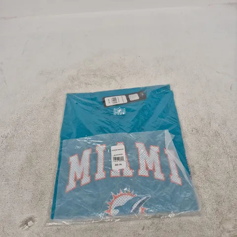 MIAMI DOLPHINS MESH TEAM ARCH NFL T-SHIRT – (US 2XL)