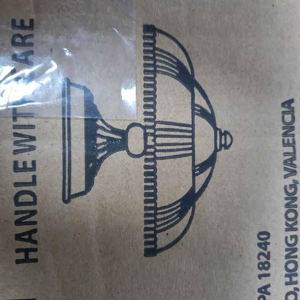 BOXED ELK 3-LIGHT SMEI -FLUSH OILED BRONZE, FROSTED GLASS WITH CLEAR HIGHLIGHTS STAND 