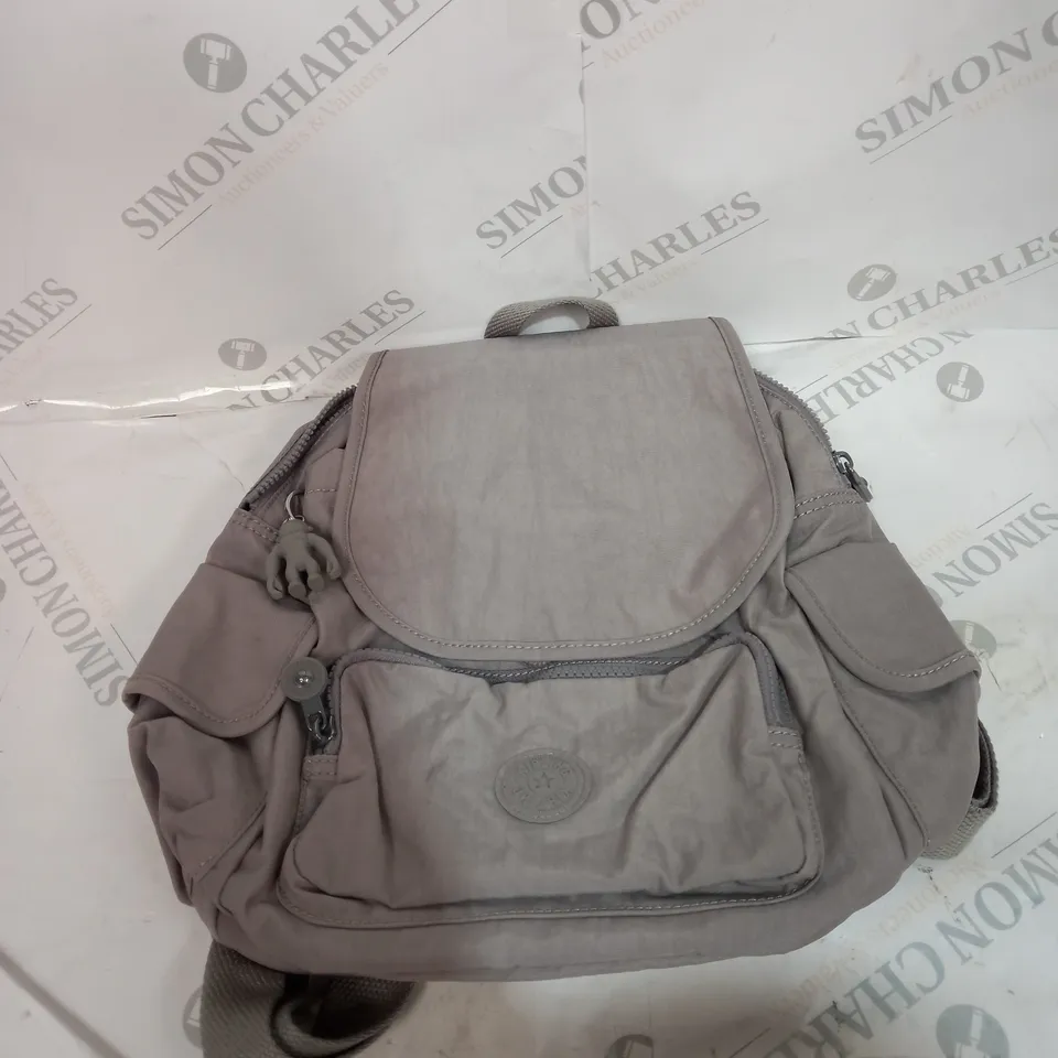 KIPLING RED CITY BACKPACK IN GREY