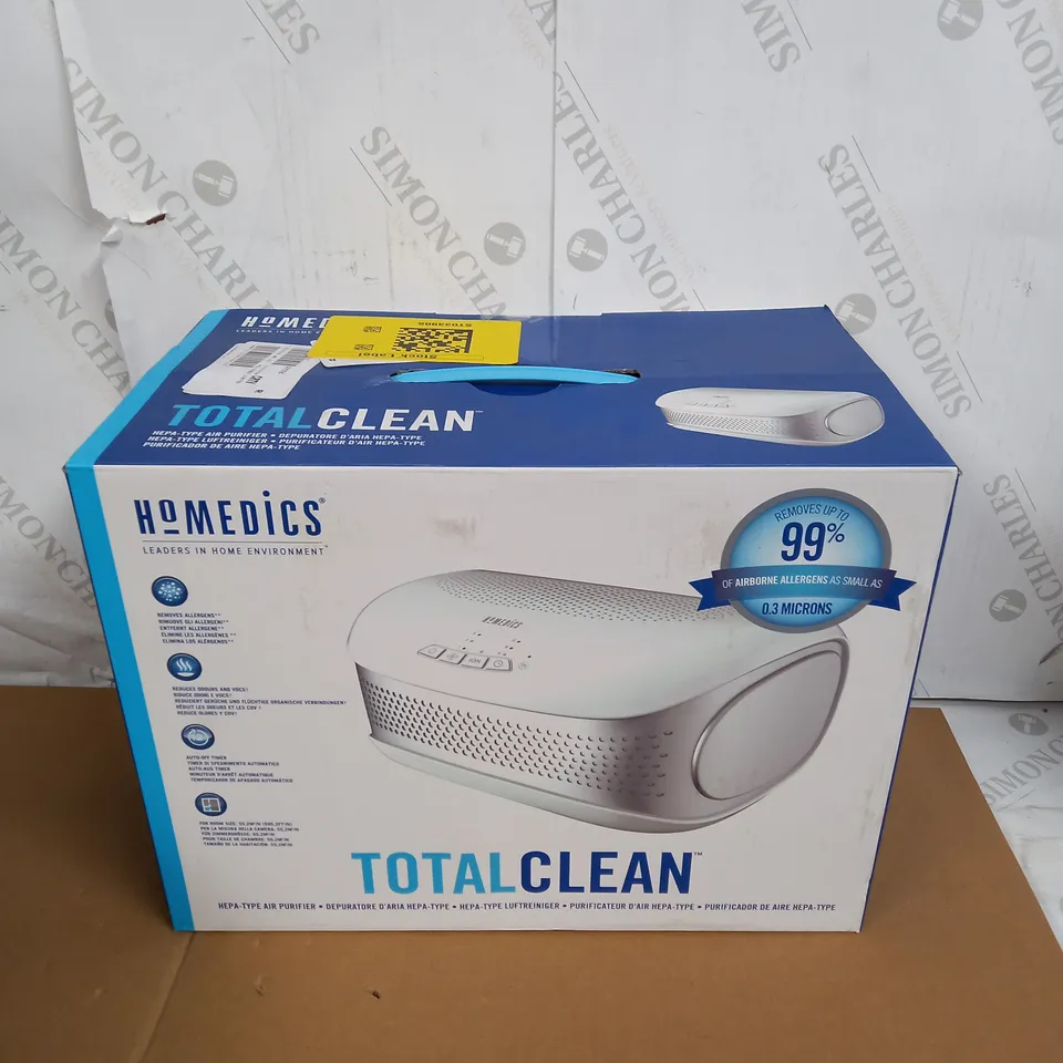 HOMEDICS TOTAL CLEAN HEPA-TYPE AIR PURIFIER