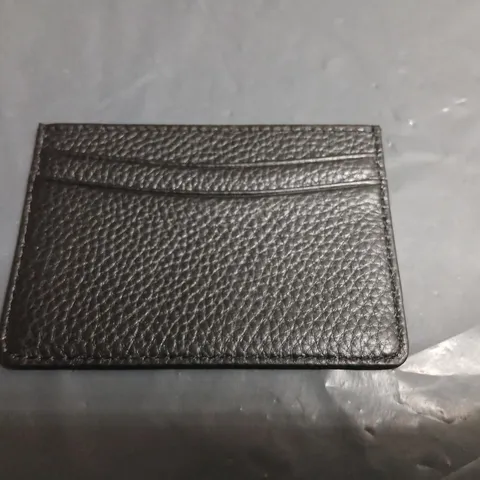 SWAN & EDGAR CREDIT CARD HOLDER – BLACK PEBBLED LEATHER (SKU SEW004)