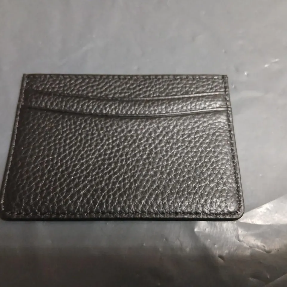 SWAN & EDGAR CREDIT CARD HOLDER – BLACK PEBBLED LEATHER (SKU SEW004)