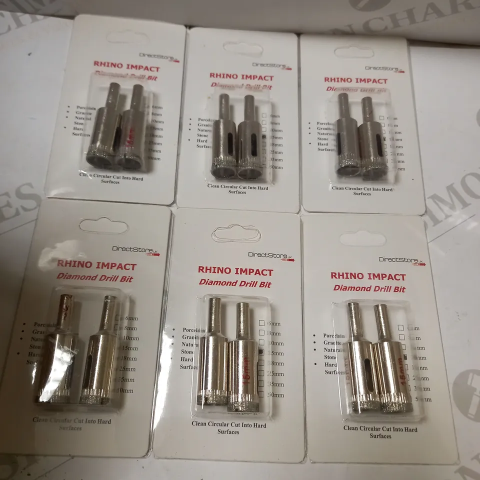 LOT OF APPROX 30 RHINO IMPACT DIAMOND DRILL 15MM
