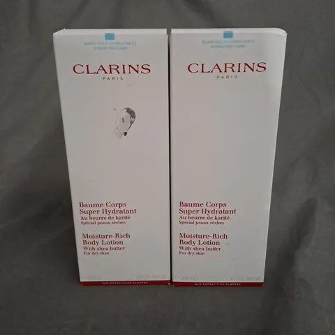 BOXED CLAIRINS X2 MOISTURE RICH BODY LOTION 200ML