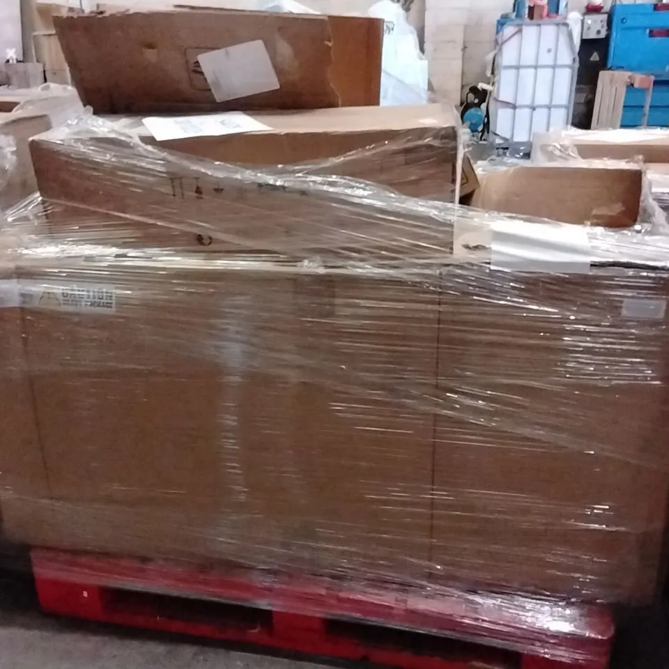 PALLET OF ASSORTED KITCHEN APPLIANCES TO INCLUDE;DEEP FAT FRYER,COOKER HOOD,COWL,VENT KIT