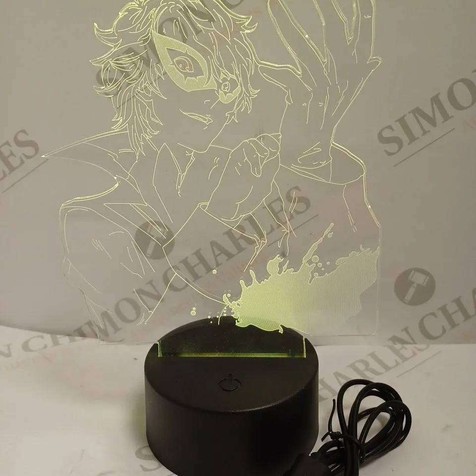 ANIME STYLE TABLE LAMP WITH CHANGING COLOURS