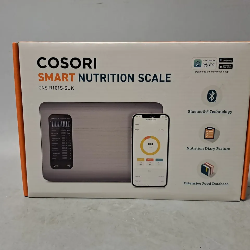 BOXED COSORI SMART NUTRITION SCALE 