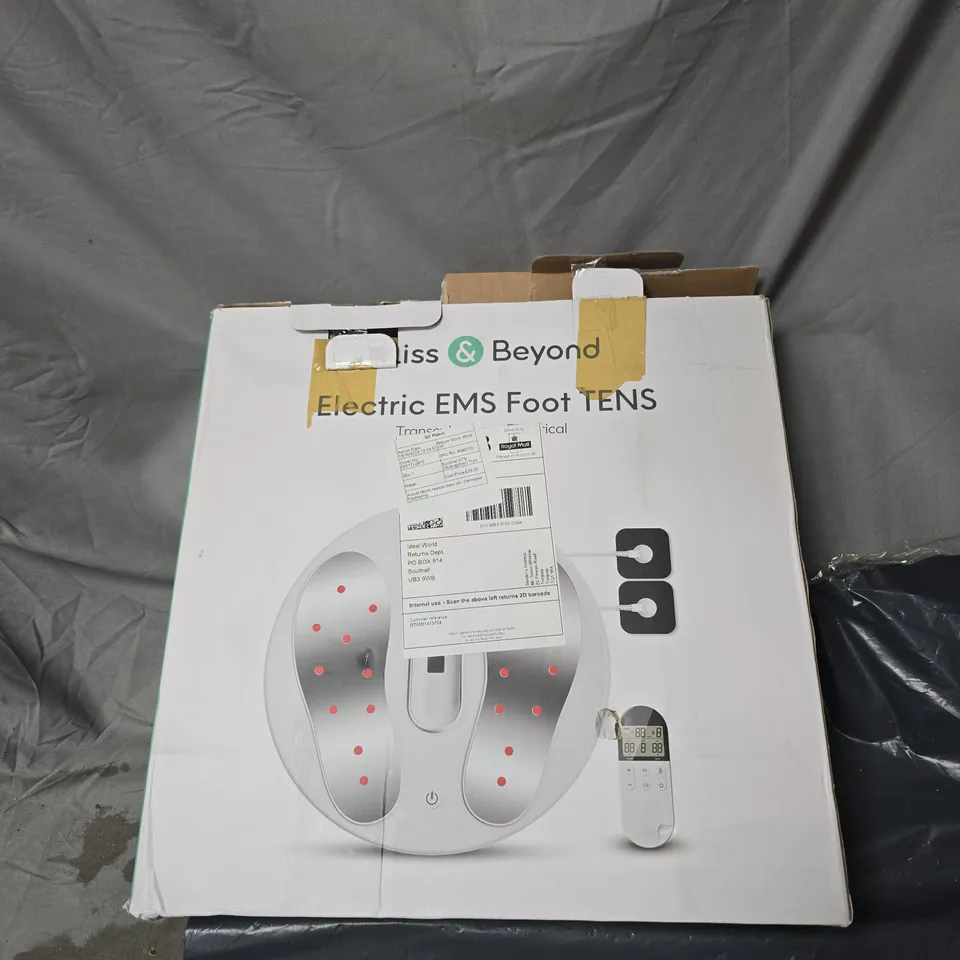 BLISS & BEYOND ELECTRIC EMS FOOT TENS MASSAGER – BOXED