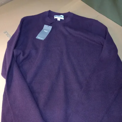 M&S JUMPER IN MAROON - L