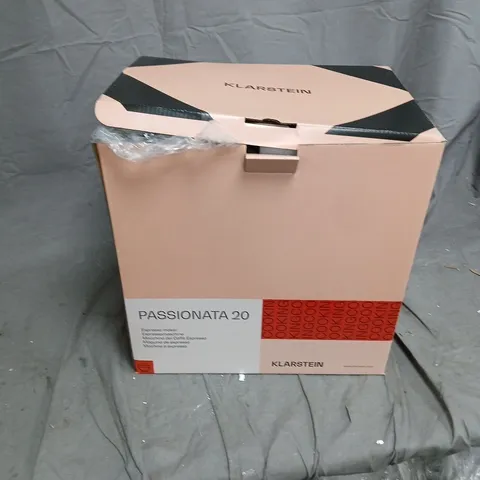 KLARSTEIN PASSIONATA 20 ESPRESSO MAKER – BOXED
