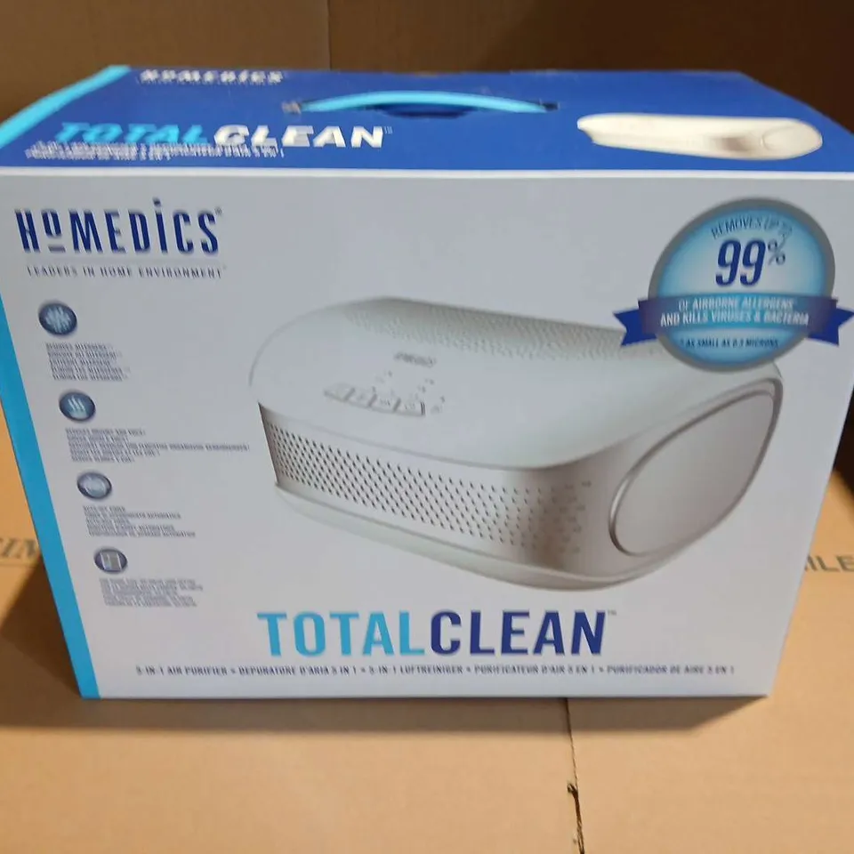 BOXED HOMEDICS TOTAL CLEAN 5 IN 1 DESKTOP AIR PURIFIER AP-DT10WT-EU