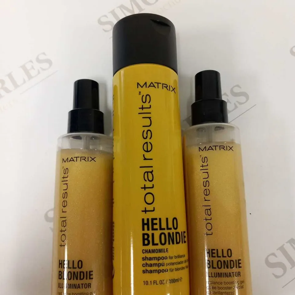 APPROXIMATELY 12 MATRIX HELLO BLONDIE ASSORTED PRODUCTS 