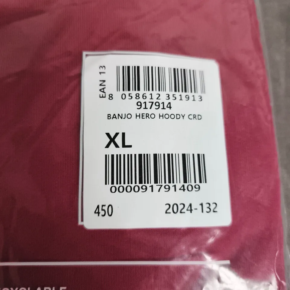 MACRON BANJO HERO HOODIE – RED – XL