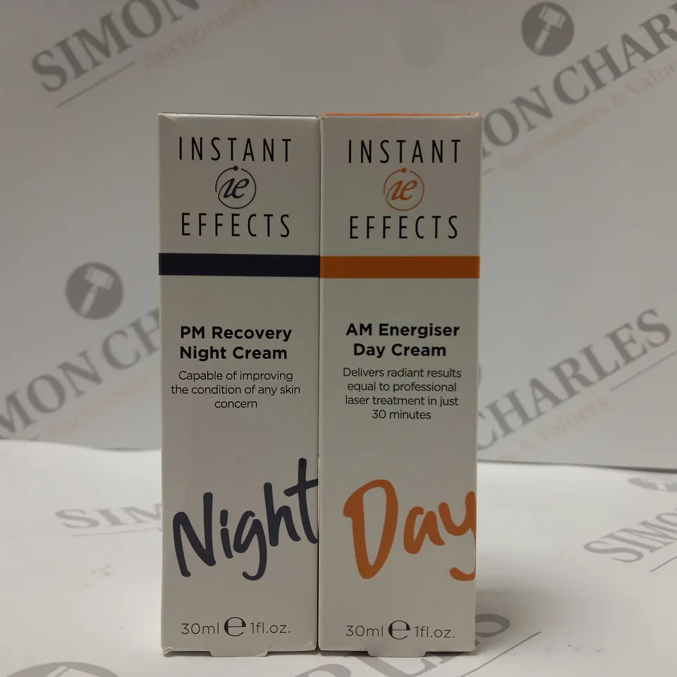 BOX OF 2 INSTANT EFFECTS PRODUCTS TO INCLUDE PM RECOVERY NIGHT CREAM & AM ENERGISER DAY CREAM