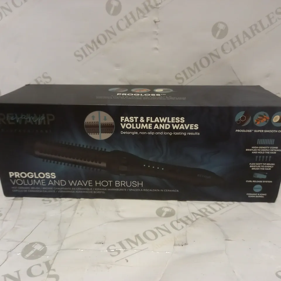 REVAMP PROGLOSS VOLUME & WAVE HOT BRUSH RRP £60