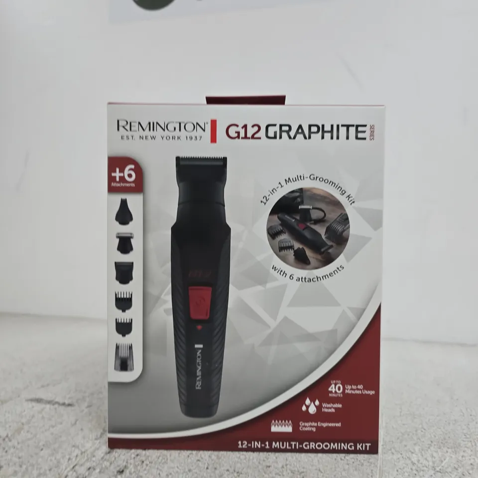 REMINGTON G12 GRAPHITE 12-IN-1 GROOMING KIT – BOXED
