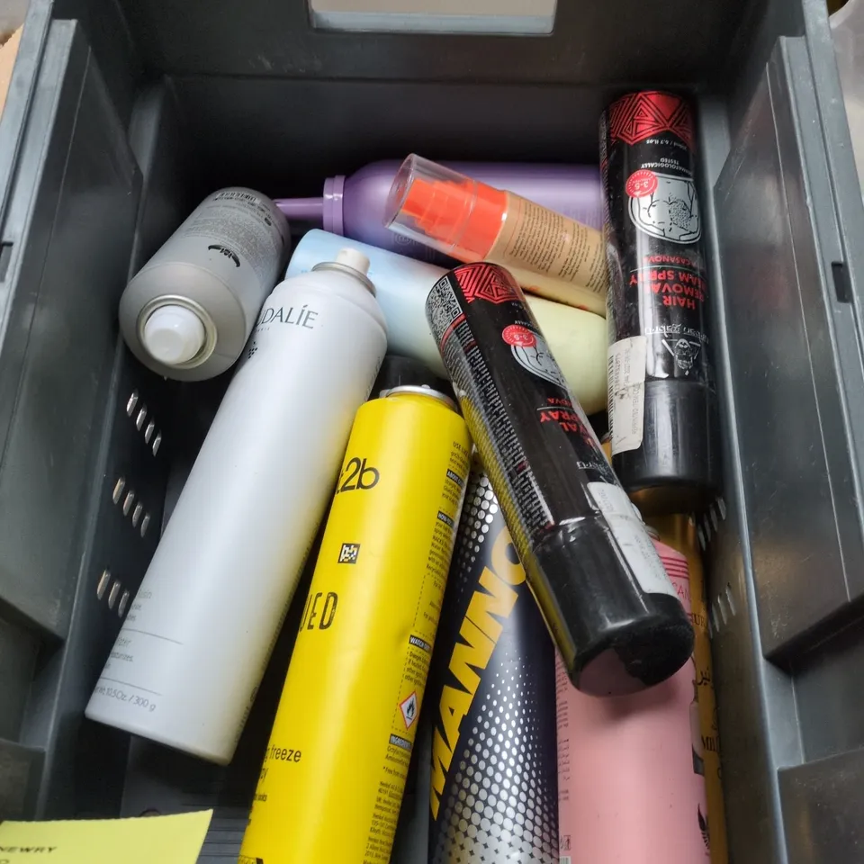 APPROXIMATELY 15 ASSORTED AEROSOLS TO INCLUDE RITUALS FOAMING SHOWER GEL, FEBREZE AIR MIST AND HOLTS PROFESSIONAL BRAKE CLEANER
