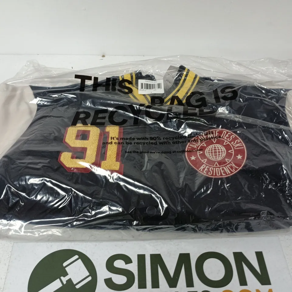 BOX OF APPROXIMATELY 3 ASSORTED VARSITY BOMBER JACKETS IN SIZES SMALL
