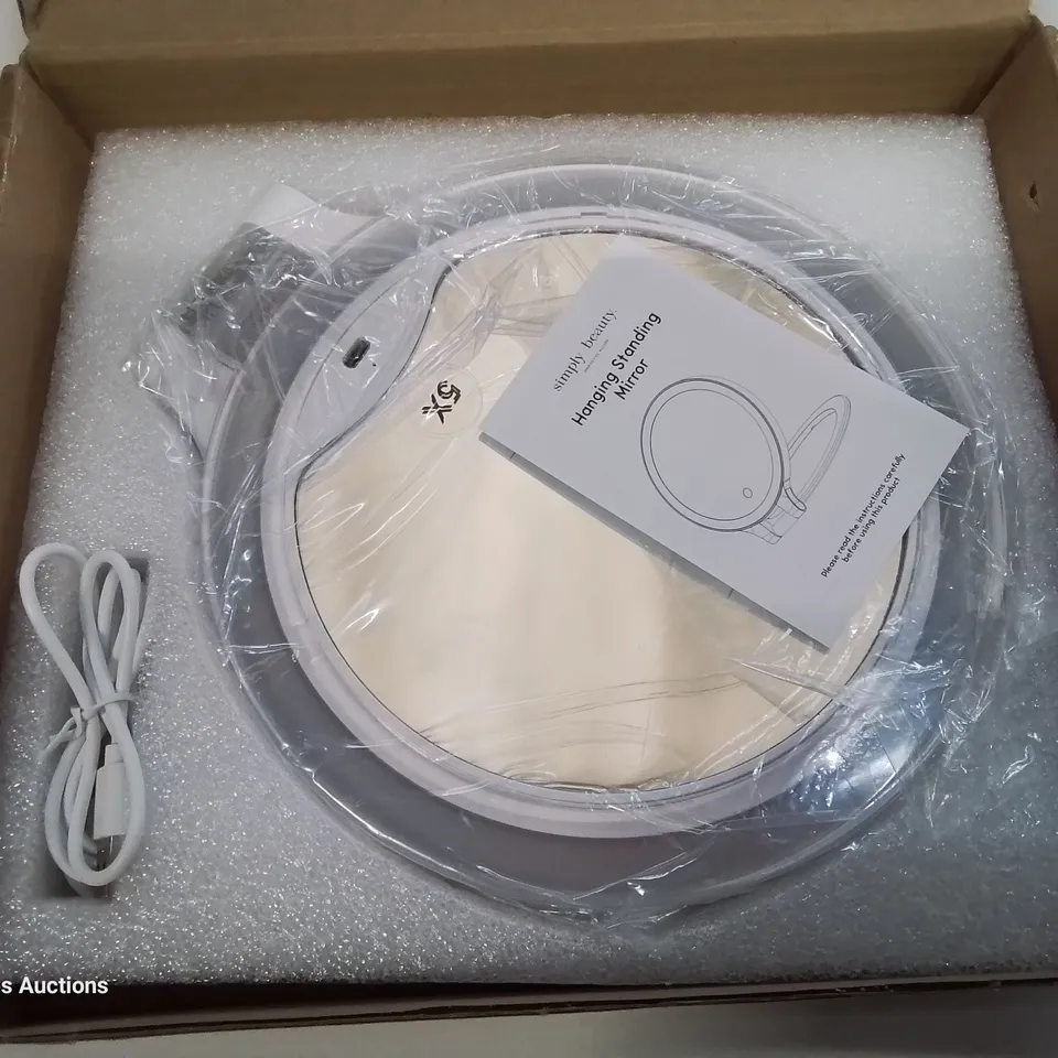 BOXED SIMPLY BEAUTY DOUBLE SIDED FLEX STAND LED VANITY MIRROR