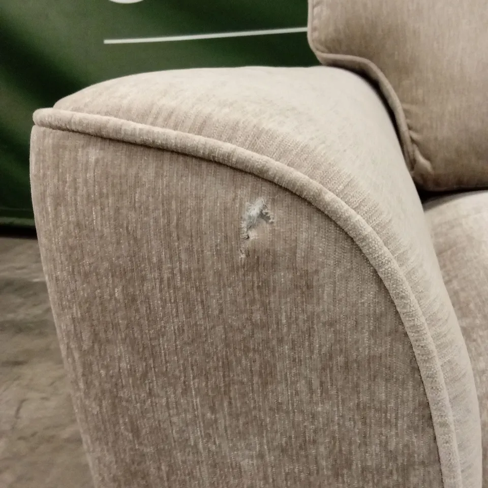 HARLOW 3 SEATER STANDARD BACK FABRIC SOFA - NATURAL RRP £649