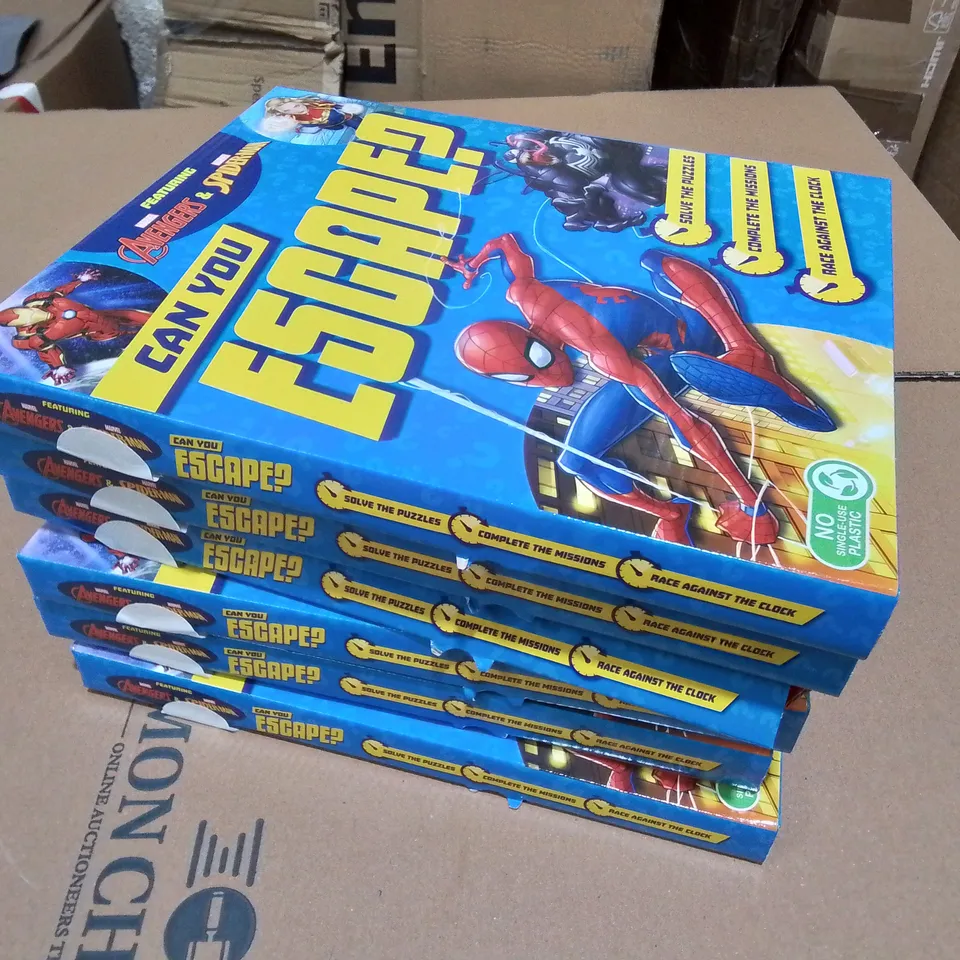 LOT OF 6 BRAND NEW MARVEL YOU ESCAPE GAMES 