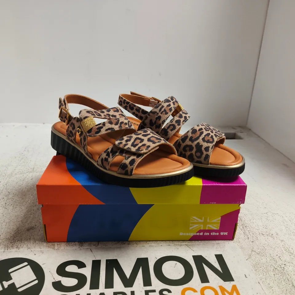ADESSO LEOPARD PRINT SANDALS – WOMEN'S FOOTWEAR SIZE 39