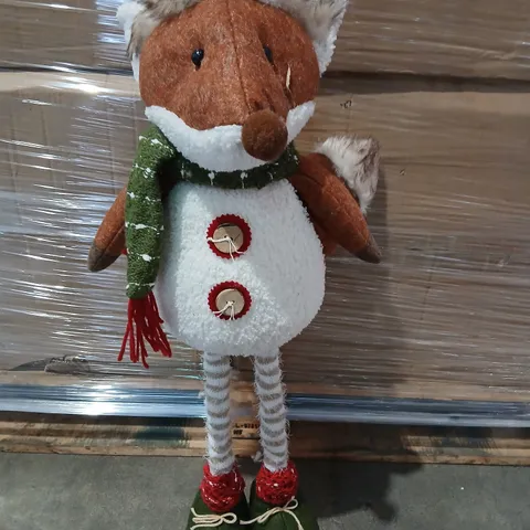 TWELVE GISELA GRAHAM FESTIVE PLUSH FIGURE WITH SCARF, BOOTS & RED BUTTONS – DECORATIVE CHRISTMAS ORNAMENT
