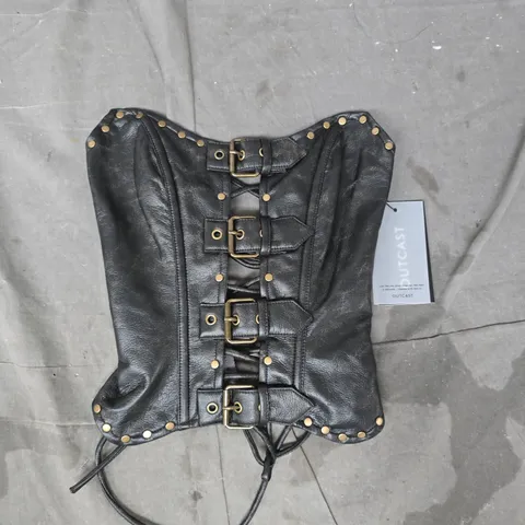 OUTCAST RODEO TOP IN DARK GREY SIZE XS