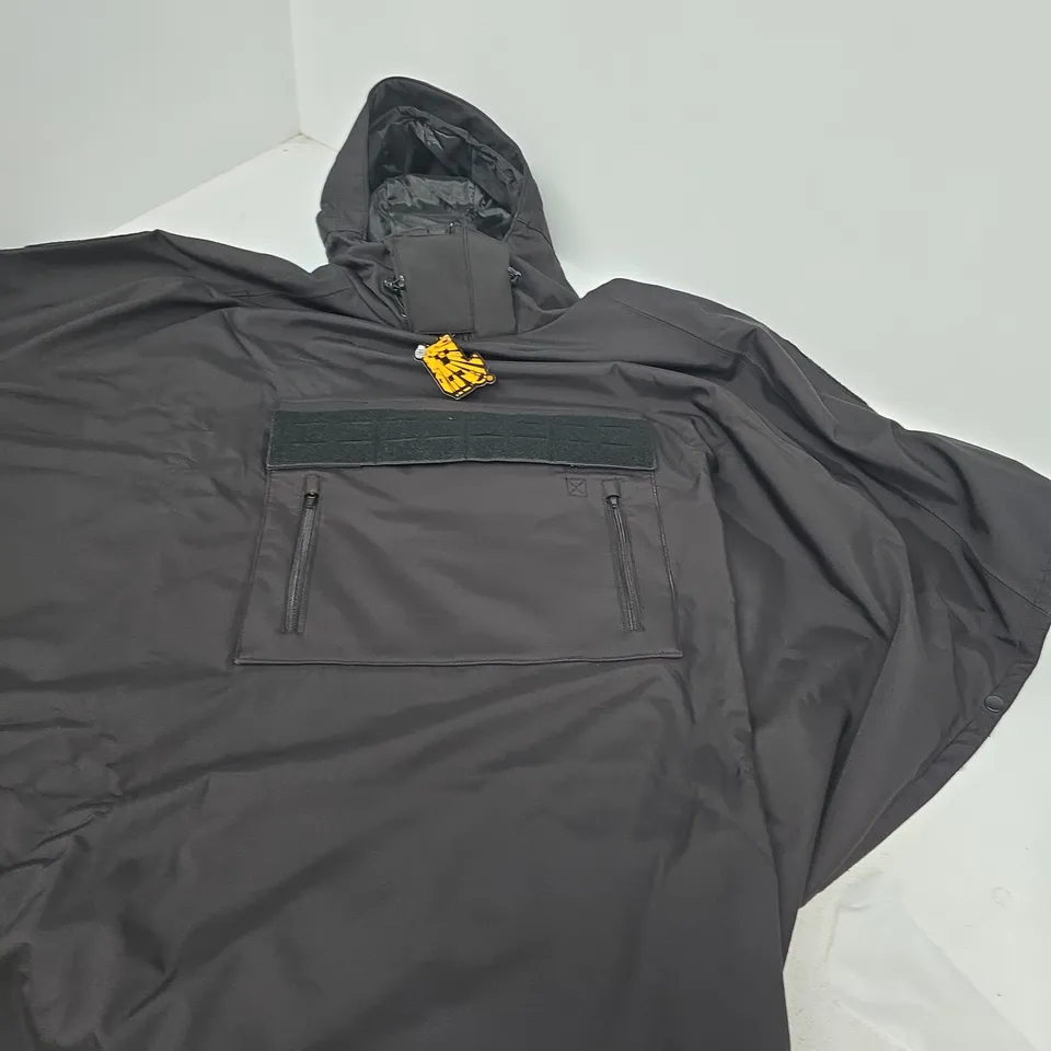 Grenade E.G. Sniper Poncho – Black Tactical Rain Poncho
