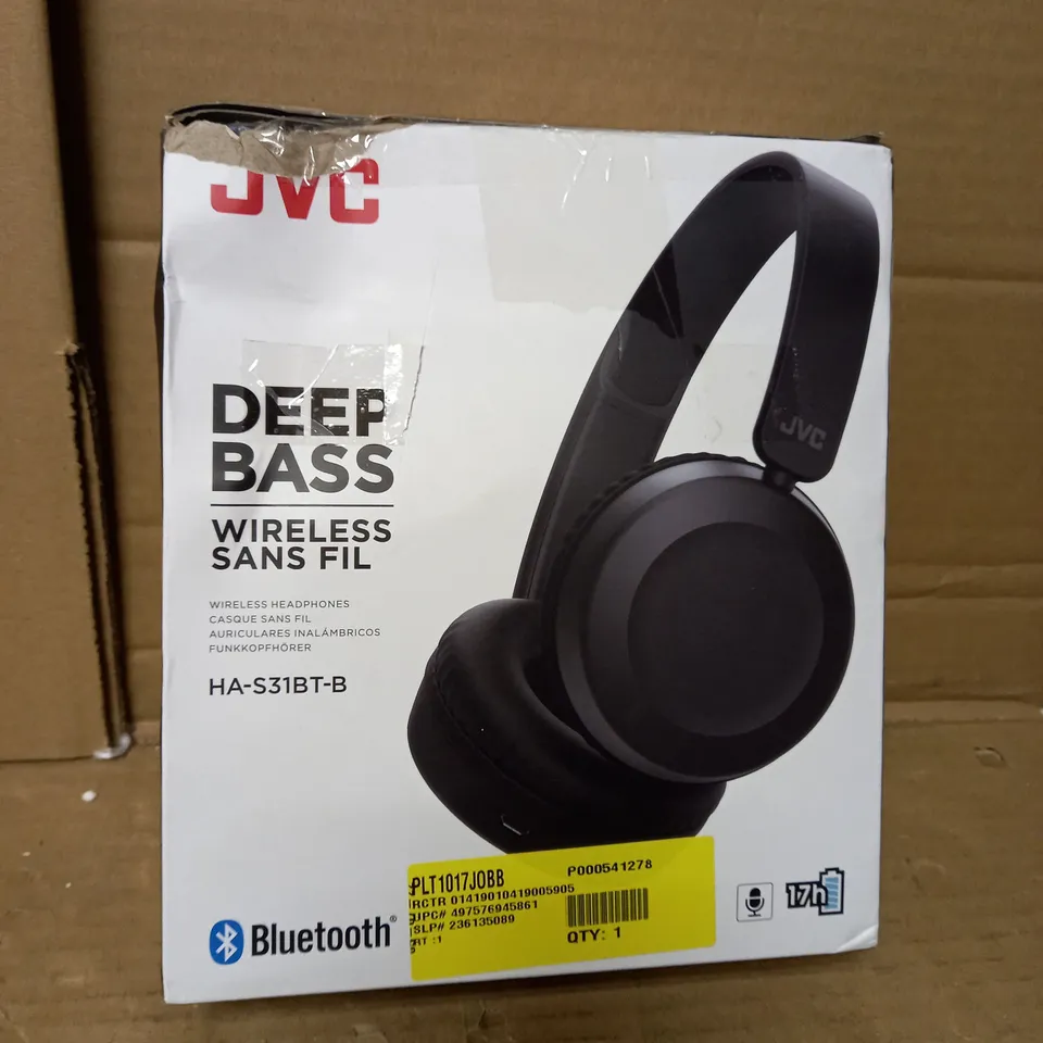JVC DEEP BASS BLUETOOTH WIRELESS HEADPHONES 
