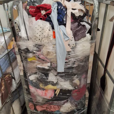 CAGE CONTAINING ASSORTED CLOTHING