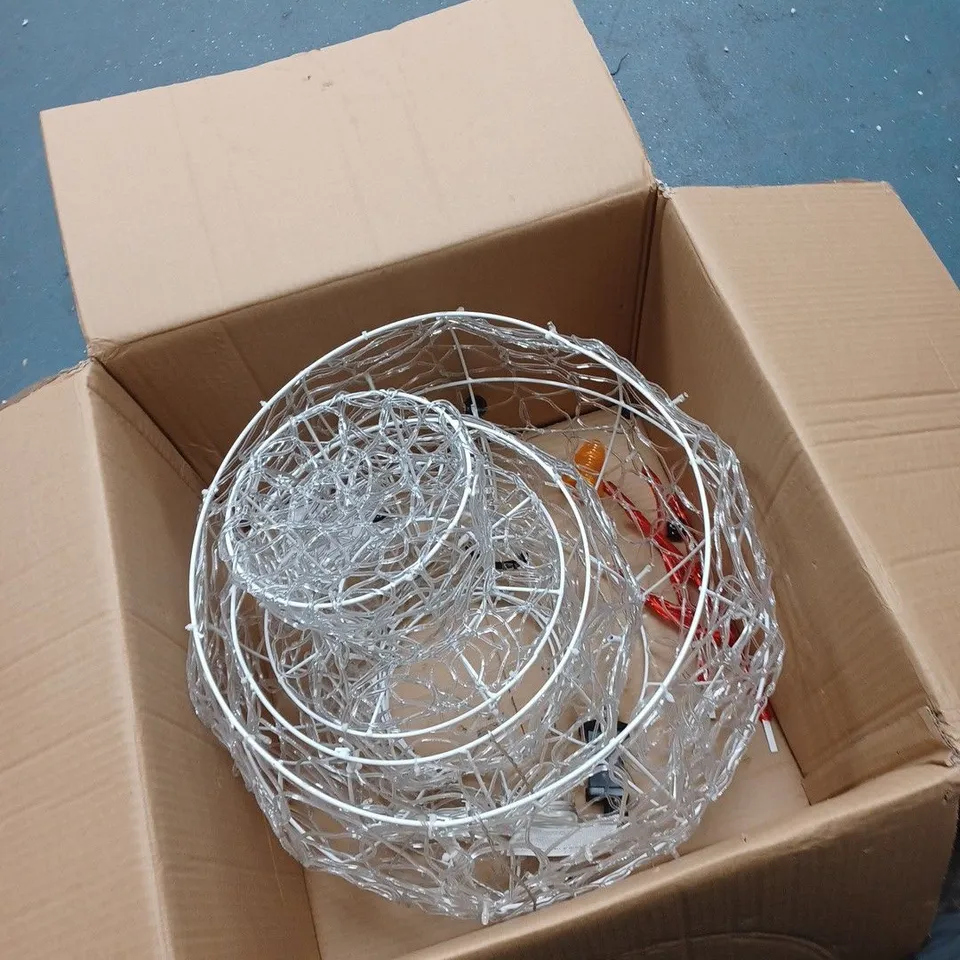 BOXED FESTIVE OUTDOOR AND INDOOR PRE-LIT LED LARGE DECORATION SNOWMAN