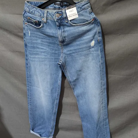 UK 6 M&S WOMEN’S BOYFRIEND ANKLE GRAZER JEANS – REGULAR