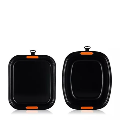 LE CREUSET SET OF 2 RECTANGULAR ROASTER & OVEN TRAY