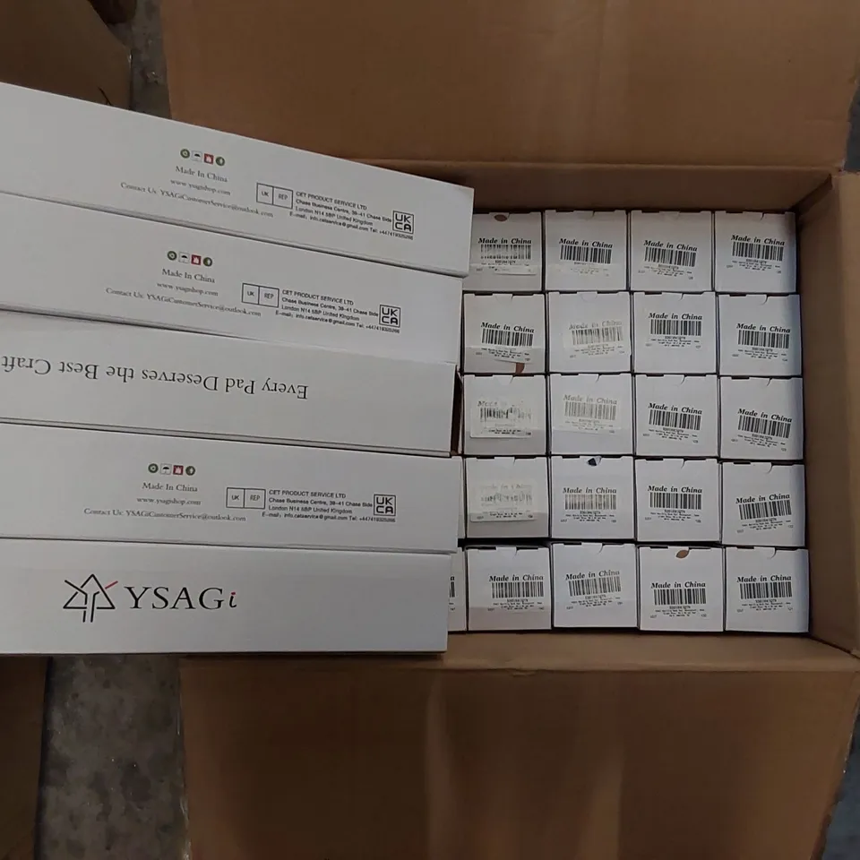 BOX OF APPROXIMATELY 47X YSAGI NON-SLIP COMPUTER DESK MOUSE PADS - 60 X 35CM // SIZES AND COLOURS MAY VARY (1 BOX)