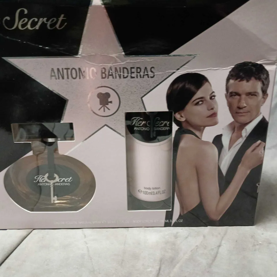 LOT OF 3 ANTONIO BANDERAS HER SECRET 2-PIECE EAU DE TOILETTE SETS